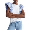 LIUJO JEANS T-SHIRT - MA4417J6308 - bianco