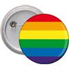 Spilla Calamita pins badge frigo Ø 45 mm Rainbow flag arcobaleno gay LGBT