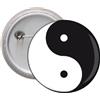 Spilla Calamita pins badge frigo Ø 45 mm Ying Yang simbolo pace logo religione