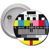 Spilla Calamita pins badge frigorifero Ø 45 mm Nessun Segnale Televisione TV