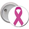 Spilla Calamita pins badge Ø 45 mm Lotta contro il Cancro del seno nastro rosa