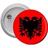 Spilla Calamita pins badge frigo Ø 45 mm Bandiera Albania
