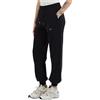 EMPORIO ARMANI Pantaloni da donna neri con placca mini logo