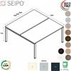 SEIPO BRIDGE scrivania Benches autonomo P1650 struttura metallica Seipo - BR.0323 24 25