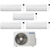 Samsung Climatizzatore Penta Split Cebu S2 9+9+9+12+18 con AJ100TXJ5KG/EU Inverter Wi-Fi Classe A++ ,