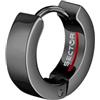 Sector No Limits Mono Orecchino Uomo in Acciaio, Smalto, IP Nero, Collezione Row - SACX24