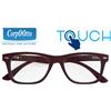 INDUSTRIE OTTICHE ITALIANE SRL Corpootto Occhiali Da Lettura Touch Frontale Rosso Interno Blu Aste Rosse 3.00 Diottrie