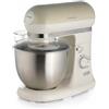 Ariete 1588 Impastatrice Planetaria - Pane, pizza e dolci - 7 Velocità - 3 Fruste - 5,5 Litri - Acciaio Inox - 2400 Watt - Linea Vintage - Beige"