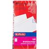 Herlitz | buste per lettere | lunghezza DIN | autoadesive | stampa interna | termosigillate | incellofanate | 100 pzz | in bianco senza finestra DL bianco
