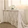 Yizunnu Tovaglia in pizzo rettangolare, 150 x 300 cm, colore: bianco