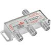 Poppstar Partitore SAT TV 3 Uscite (analogo/digitale/BK/unicable/HD/4K) Splitter per Antenna TV satellitare, Televisore, Radio, LNB