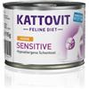 Kattovit sensitive pollo lattina 185gr