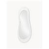 Westwing Collection Specchio da parete con cornice in marmo Meringue