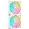Corsair iCUE LINK LX140 White RGB Kit 2 Ventole 140mm PWM