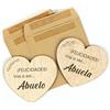 CONTRAXT Tarjetas anunciar embarazo madera. Vais a ser Abuelos Sorpresa anuncio Embarazo Vas a ser abuela y abuelo Ideas regalos originales para abuelos primerizos (Abuelos)