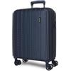 MOVOM Wood Trolley cabina Azzurro 40x55x20 cms Rigida ABS Chiusura TSA 38L 2,9Kgs 4 doppie ruote Bagaglio a mano