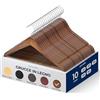 SereneLife Grucce Appendiabiti, 10 Stampelle Armadio in Legno, Appendiabiti Resistenti con Gancio Girevole a 360° e Tacche, Design Sottile per Felpe, Camicie, Giacche, Vestiti e Altro