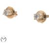 Orecchini oro rosa 18 kt 750 punto punti luce diamanti 0,26 ct -81/vv-