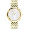 Calvin Klein Orologio Analogico al Quarzo da Donna Collezione TWISTED BEZEL con Cinturino in Acciaio Inossidabile di Colore Dorato - 25200321