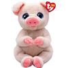 TY Beanie Bellies Penelope la Maialina con gli Occhioni Azzurri Glitter, i Coccolosi Animaletti di Peluche con il Pancino Morbido Originali Ty 20 Cm T41057