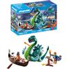 PLAYMOBIL | Vichingo con Mostro Marino | Giocattolo educativo per bambini dai 4 anni | Set di gioco fantasioso | Drago & Nave Vichinga | Gioco creativo | 71830