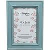 Hampton Frames | Cornice Portafoto PALOMA PAL301946B | 10x15 cm azzurro, legno effetto invecchiato | Vetro, da tavolo o parete | Design shabby chic casa