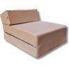 Natalia Spzoo Materasso futon pieghevole lunghezza 160 cm in diversi colori (beige)