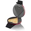 Cloer 1633V Piastra per Waffle, Edizione San Valentino, per una cialda a forma di un grande cuore, rivestimento antiaderente, spia di cottura, pratica funzione di supporto, 930W