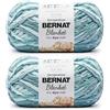 Bernat Blanket Tie Dye-Ish Tropical Sea Yarn - 2 confezioni da 300 g - poliestere - #6 Super Bulky - 200 metri - per lavoro a maglia e uncinetto