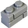LEGO Parts and Pieces: Light Gray (Medium Stone Grey) 1x2 Masonry Profile Brick x100