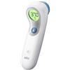 Braun Sensian 5 Termometro frontale senza contatto, Guida al posizionamento, Display digitale con codifica a colori, Misurazione in 2 secondi, Adatto a neonati e bambini, BNT300