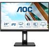 AOC MON 238IPS QHD HDMI DP USB MM DVI AOCS Q24P2Q PIVOT REG ALTEZZA