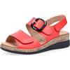 Vitaform Sandali in pelle con fasce regolabili e zeppa 3,5 cm