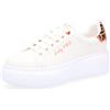 4us Paciotti Sneaker con inserto in cavallino al tallone e suola 5 cm