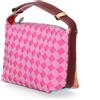 Ebarrito Borsa a mano in pelle patchwork con manico regolabile