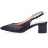 Confort Décolleté in pelle con cinturino e tacco 5 cm