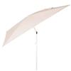 AKTIVE Ombrellone terrazza rettangolare 180 x 145 cm beige, 4 aste, manico inclinabile, protezione UV30, struttura in acciaio resistente, ideale per balconi, giardini ed esterni (61145), beige, 180 x
