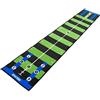 Longridge Golf PRO Tappetino da Putting 3m, Verde/Nero