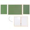 roba Lavagna per Bambini Pieghevole, Magnetica, Foderata, Legno, Bianco/Verde