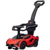 Aziamor Primi Passi 3 in 1 Macchina Cavalcabile Lamborghini con Maniglione Direzionabile Rosso