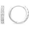 LUXENTER Orecchini con zircone lucido finitura argento - Ulgel, Pequeños, Metallo, Zirconia cubica