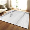 Mateju Tappeto Salotto Moderno, Marmo Flanella Tappeti Camera da Letto, rug Cucina Antiscivolo Lavabile per Tavolino da Salotto,Bagno,Tappeto Bambini Cameretta (80x160cm,Grigio)