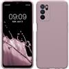 kwmobile Custodia Compatibile con Oppo A16 / A16s / A54s Cover - Back Case per Smartphone in Silicone TPU - Protezione Gommata - malva pastello