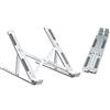 Ewent Supporto PC Portatile - Porta PC con Base Pieghevole, Angolazione Regolabile - PC Stand in Alluminio - per Notebook e Laptop con Schermo da 10-15.6