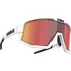 Bliz Occhiali Bliz Fusion bianco opaco lenti multi laser rosso