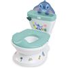 Bright Starts, Disney Baby Stitch My Size Vasino Bambini di Bright Starts, 2-in-1 Vasino con Suono di Scarico, Sedile WC Rimovibile, Include 12 Adesivi, Addestramento al Vasino, Da 18 Mesi