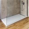 DEGHI Piatto doccia 170x70 cm in acrilico bianco con canalina in acciaio - Denb