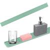 momgyaamz Tappetino Silicone Cucina, Tappetini Lavello Cucina, Tappetino Antiscivolo Cucina per Rubinetto, Lavandino, Piatti, Tazza d Cucchiaini, Tappetino Drenante per Cucina Verde, 70 * 5 * 0.5cm