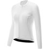 ROCKBROS TVI Magliette Ciclismo Donna, Maglia Manica Lunga Slim Fit, Abbigliamento Aderente Traspirante, Maglia MTB con 4 Tasche, Maglia per Bici da Corsa, Escursione, Primavera, Estate, Bianco