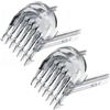 agdom24h_parts 2 pettini pettine, 3-15 mm, compatibile con Philips CRP888, HC5610, HC5612, HC5613, HC5630, HC5632, HC5633, HC5650, HC5690, HC5691, HC7650 50